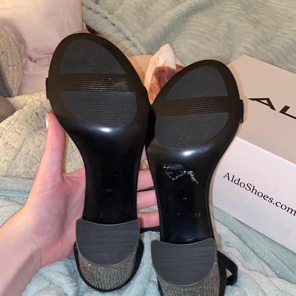 aldo rhinestone block heels - Picture 6 of 9